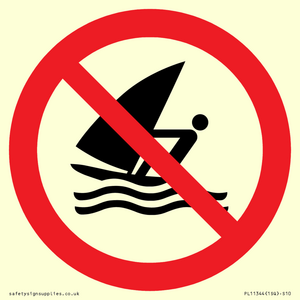 Prohibition: No windsurfing